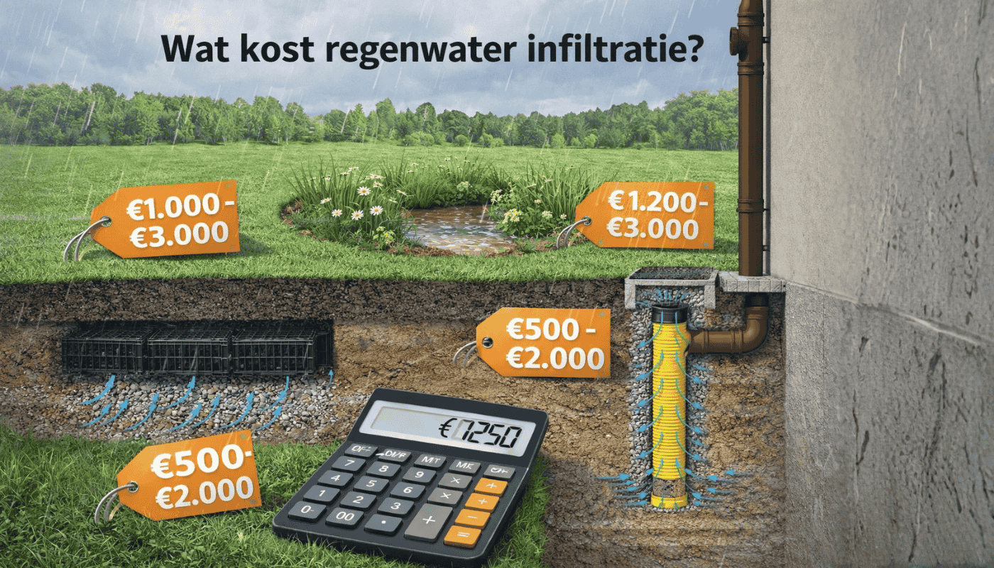 wat kost regenwater infiltratie uitgelegd